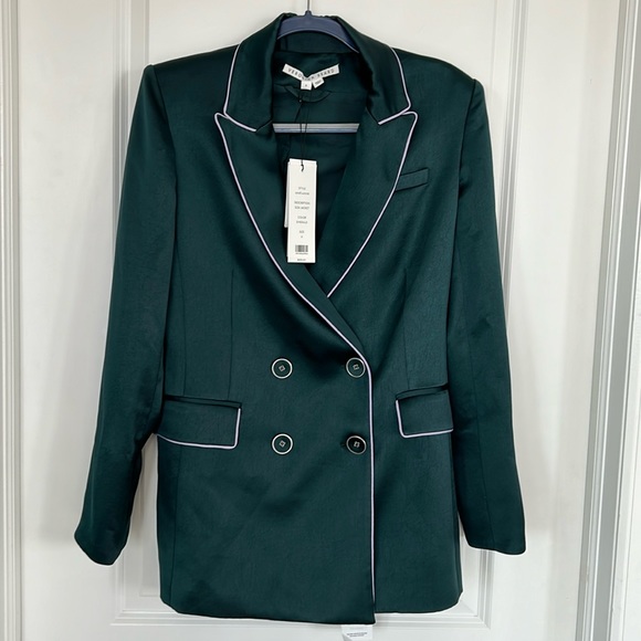 Veronica Beard Teal with lavender piping suit.  New with tags. Size 6 - Picture 1 of 7